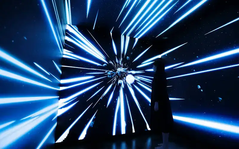 写真:LEDビジョンルーム内観